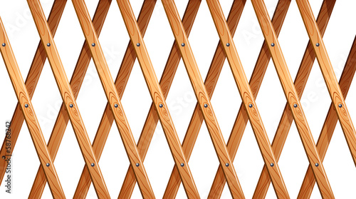 A wooden fence
