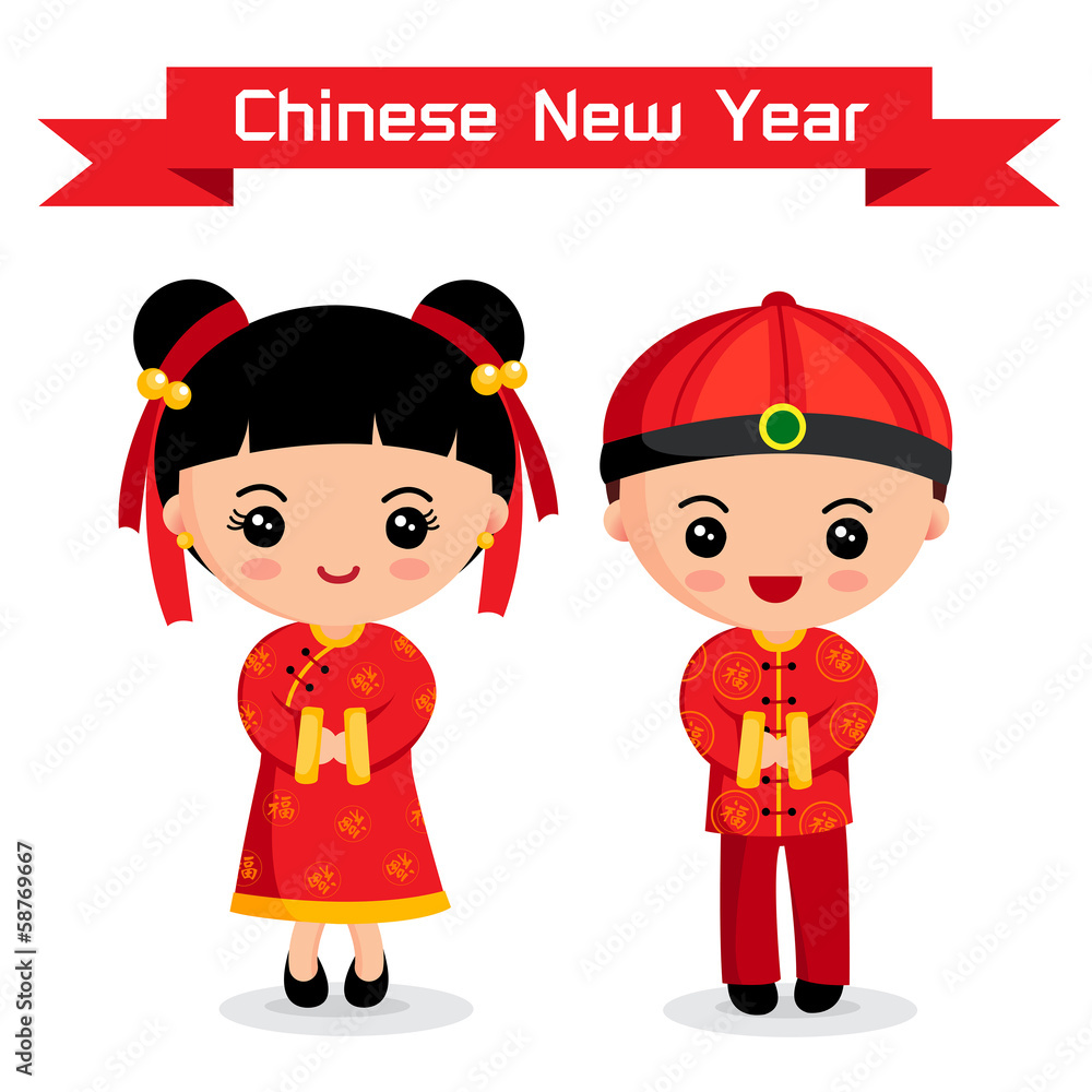 chinese boy clipart