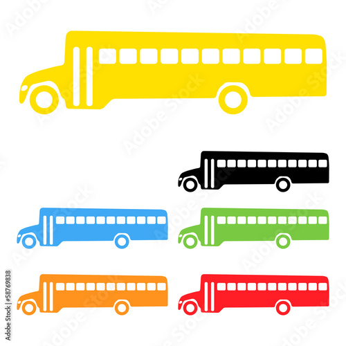 Vector school bus