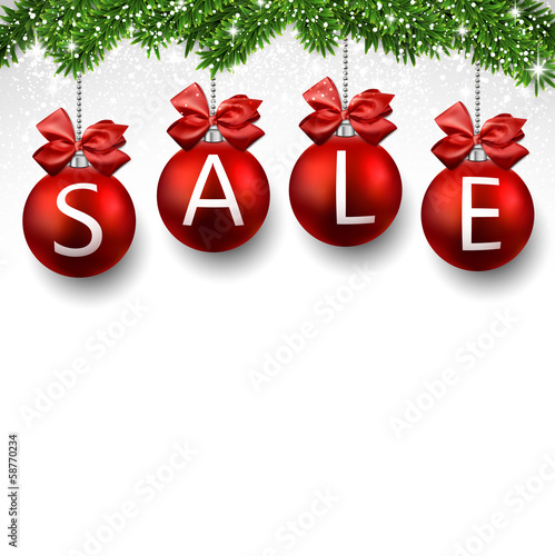 Sale realistic christmas balls.