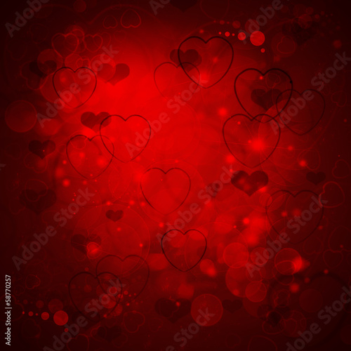 valentines day red background
