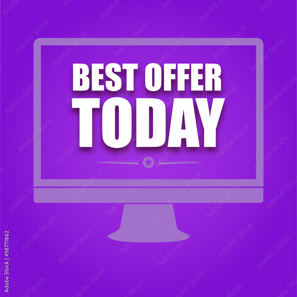 Silhouette monitor with text Best offer today Silhouette monitor with text Best offer today