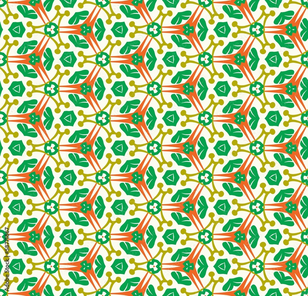 Green abstract seamless pattern