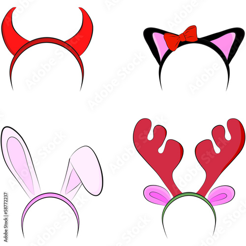 Set of Christmas toy props