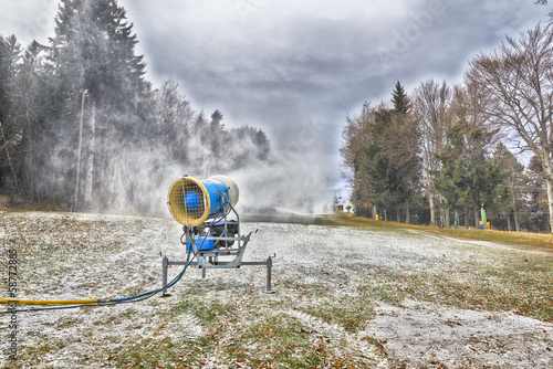 HDR rendition of Making artificial snow