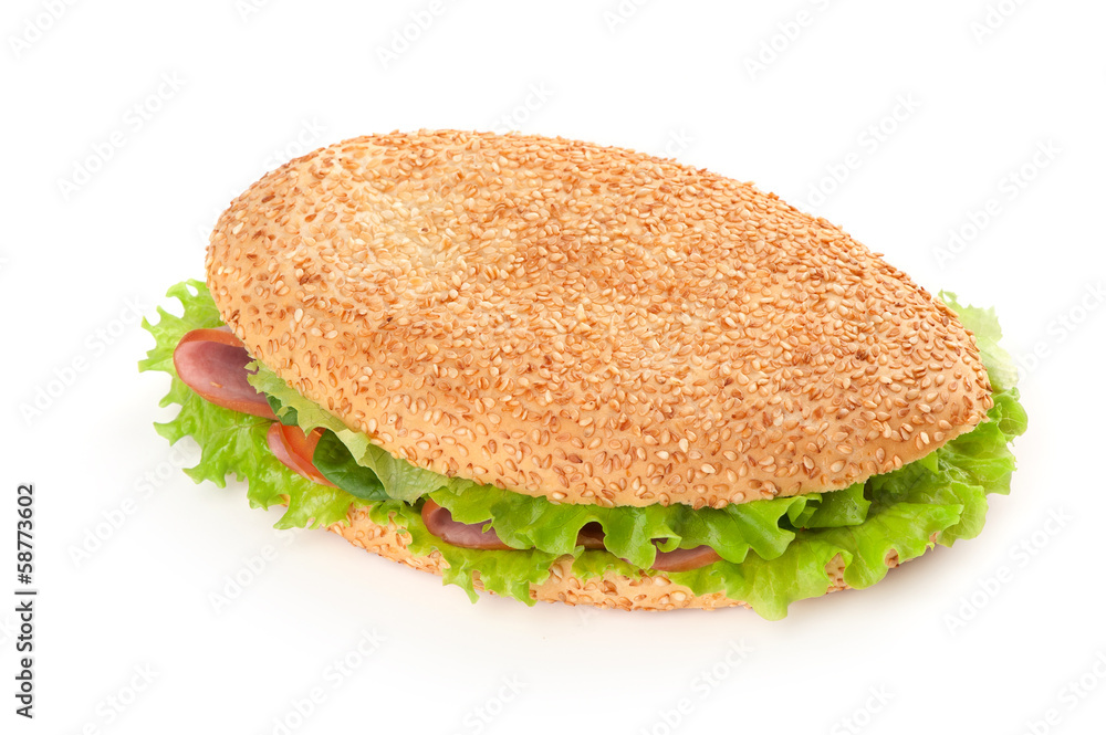 sandwich with bacon and vegetables sandwich with bacon and vegetables