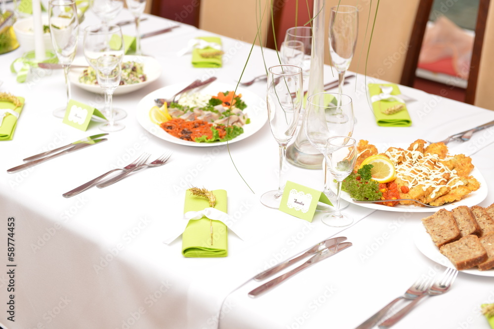 Fototapeta premium Wedding reception