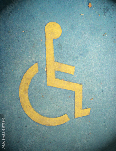 handicap sign