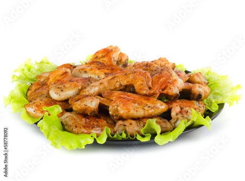 Roasted chicken wings