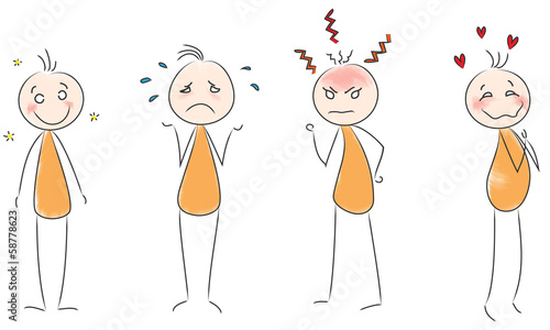 Strichmännchen Emotionen