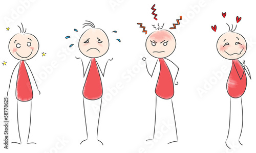 Strichmännchen Emotionen