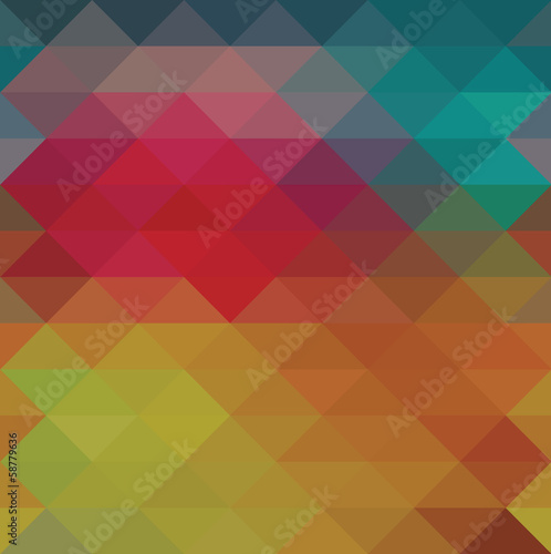 Triangle neon seamless background, pattern, geometric