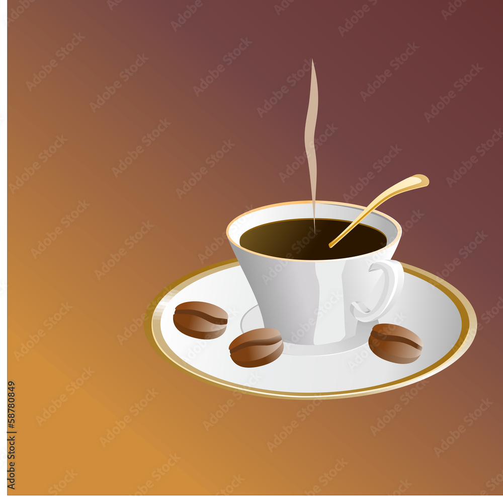 Obraz premium hot coffee