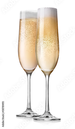 Two glasses of champagne