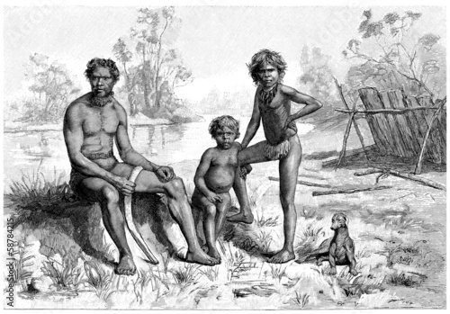 Traditional Australian Aboriginals photo