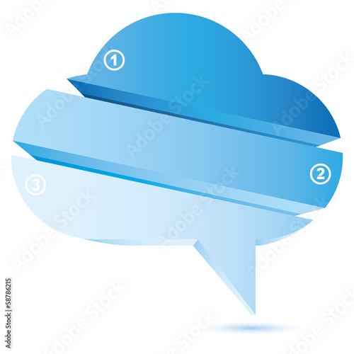 bubble cloud diagram, blue cloud