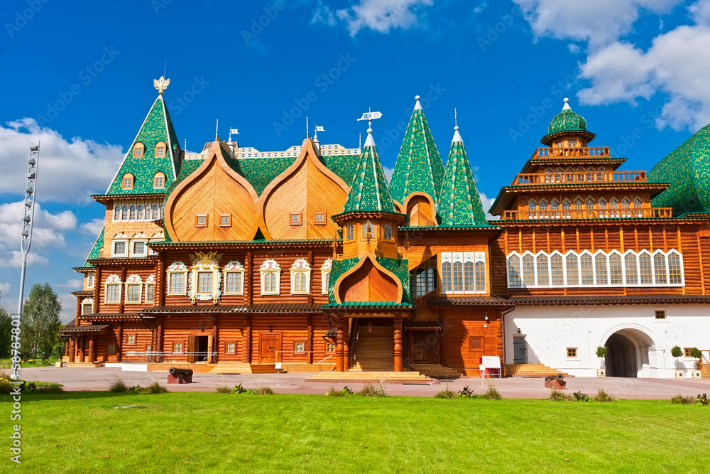 Wooden palace in Russia