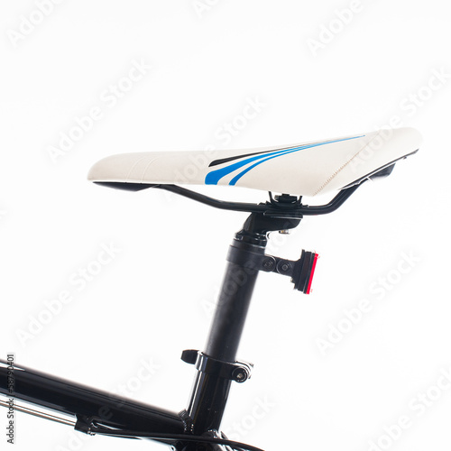 bicycle seat isolated on white