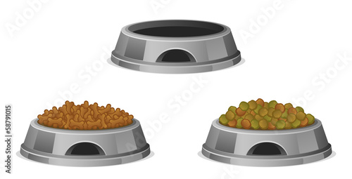 Pet  food in bowl