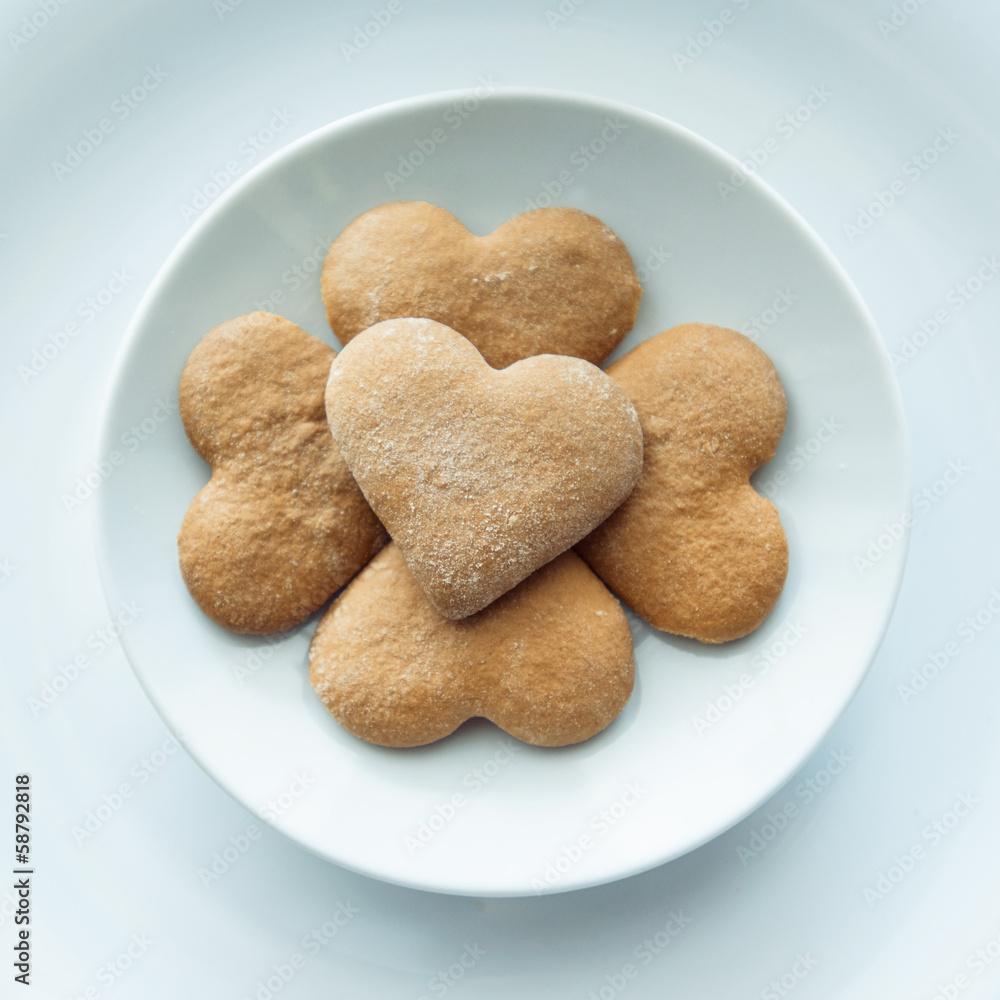 Pile of cookies on a plate Pile of cookies on a plate
