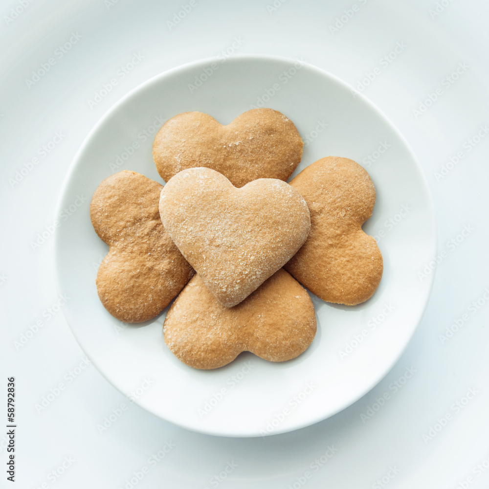 Pile of cookies on a plate Pile of cookies on a plate