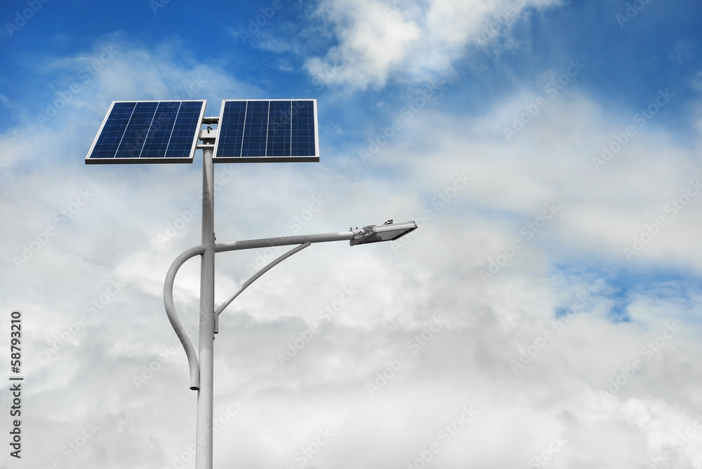 Obraz premium solar powered street light