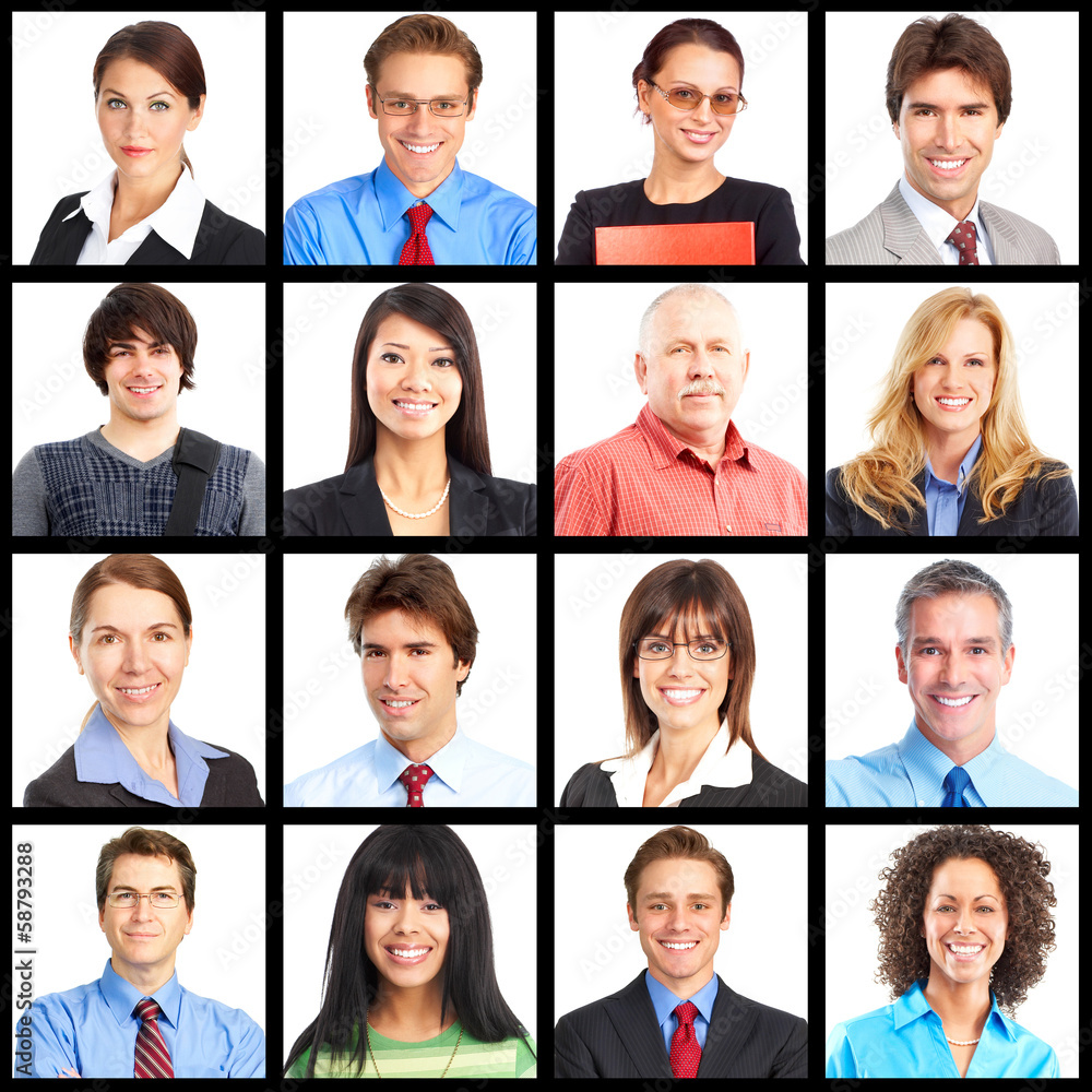 People portrait collage. People portrait collage.