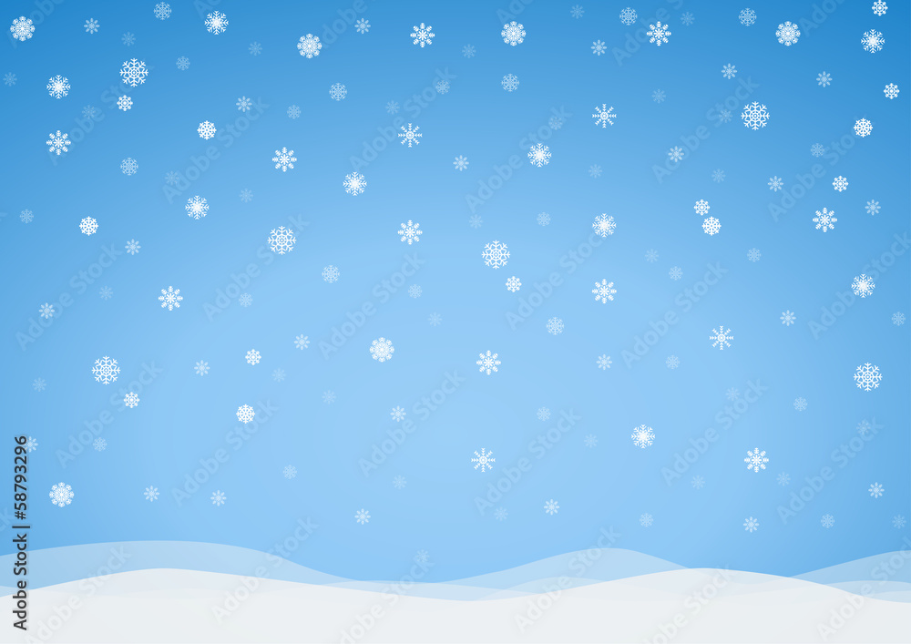 Vector frosty snowflakes background Vector frosty snowflakes background