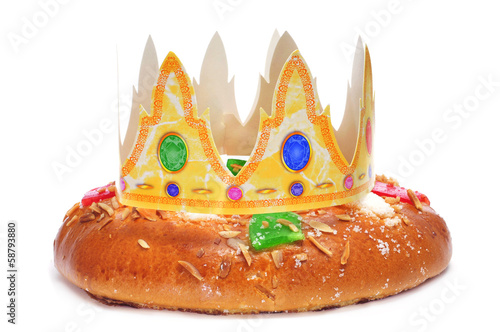 roscon de reyes, spanish three kings cake photo