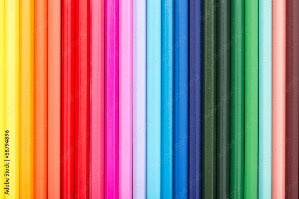 Rainbow Colored Pencils Row Rainbow Colored Pencils Row