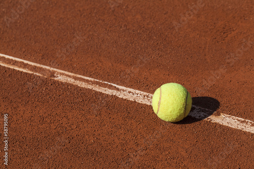 tennis ball on the line © Myst