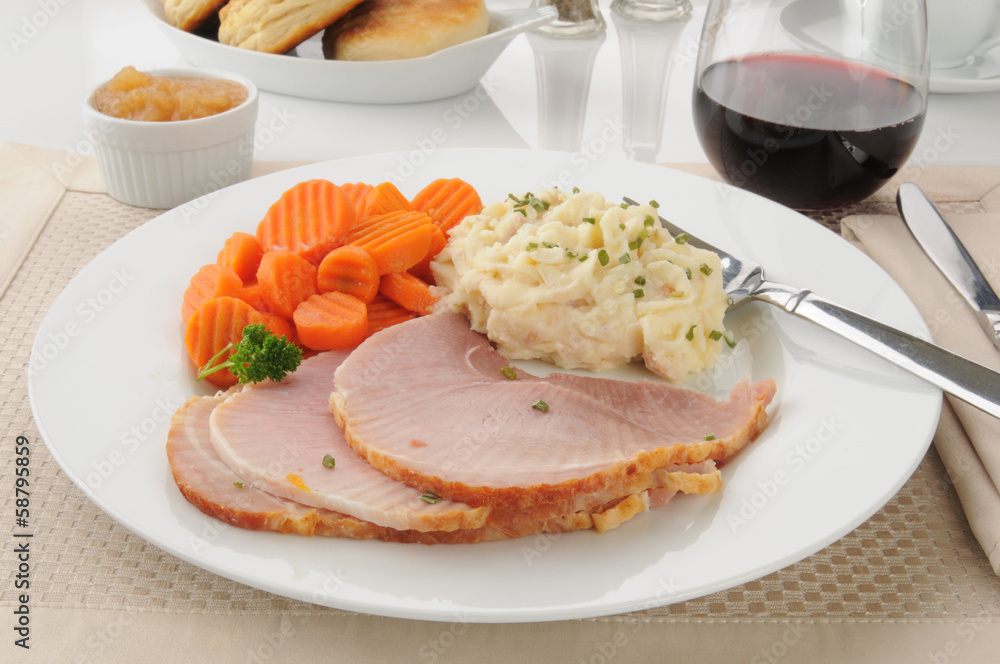 Ham dinner Ham dinner