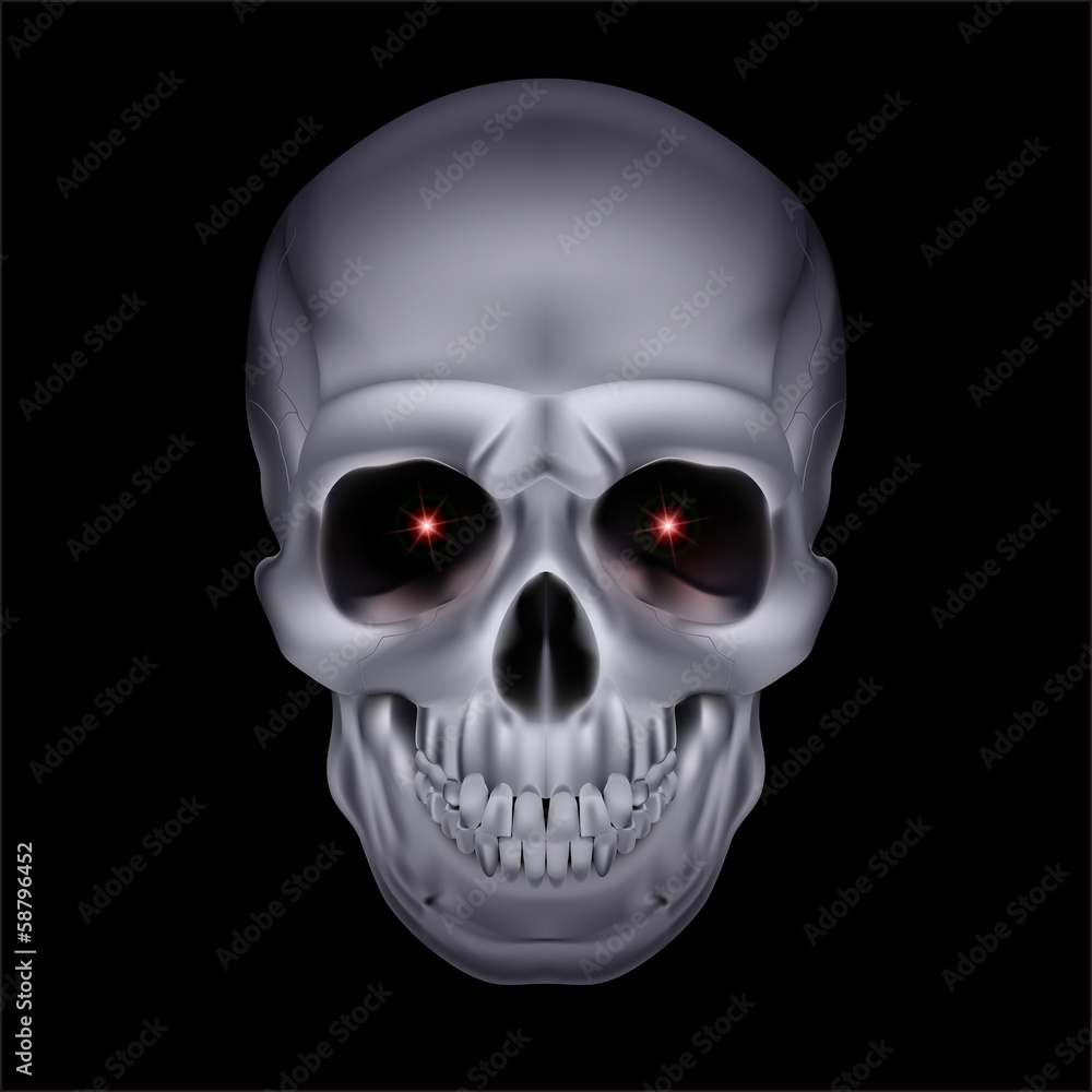 Chrome mystic skull.