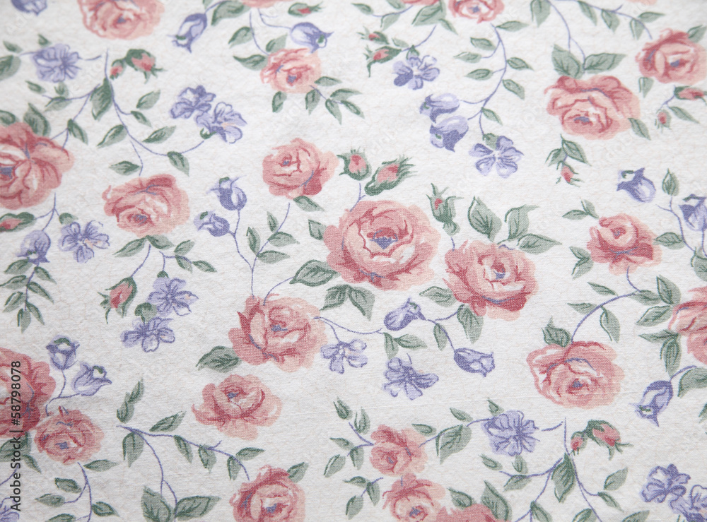 vintage rose print from the 70s