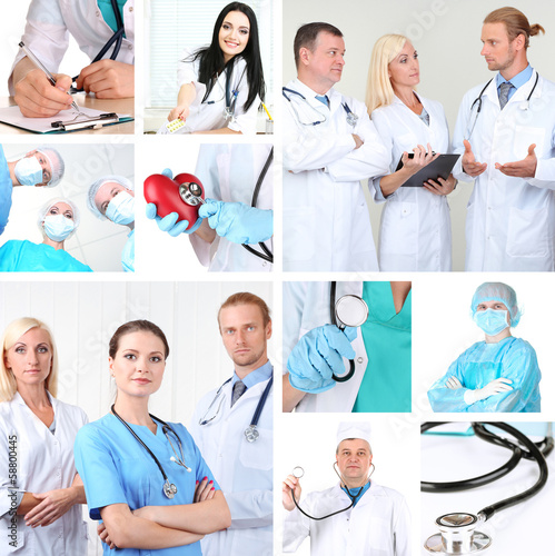 Medical concepts collage