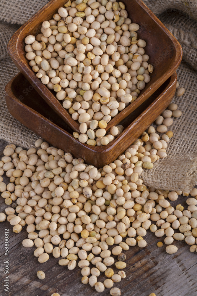 an important part of a healthy food, soy on the table