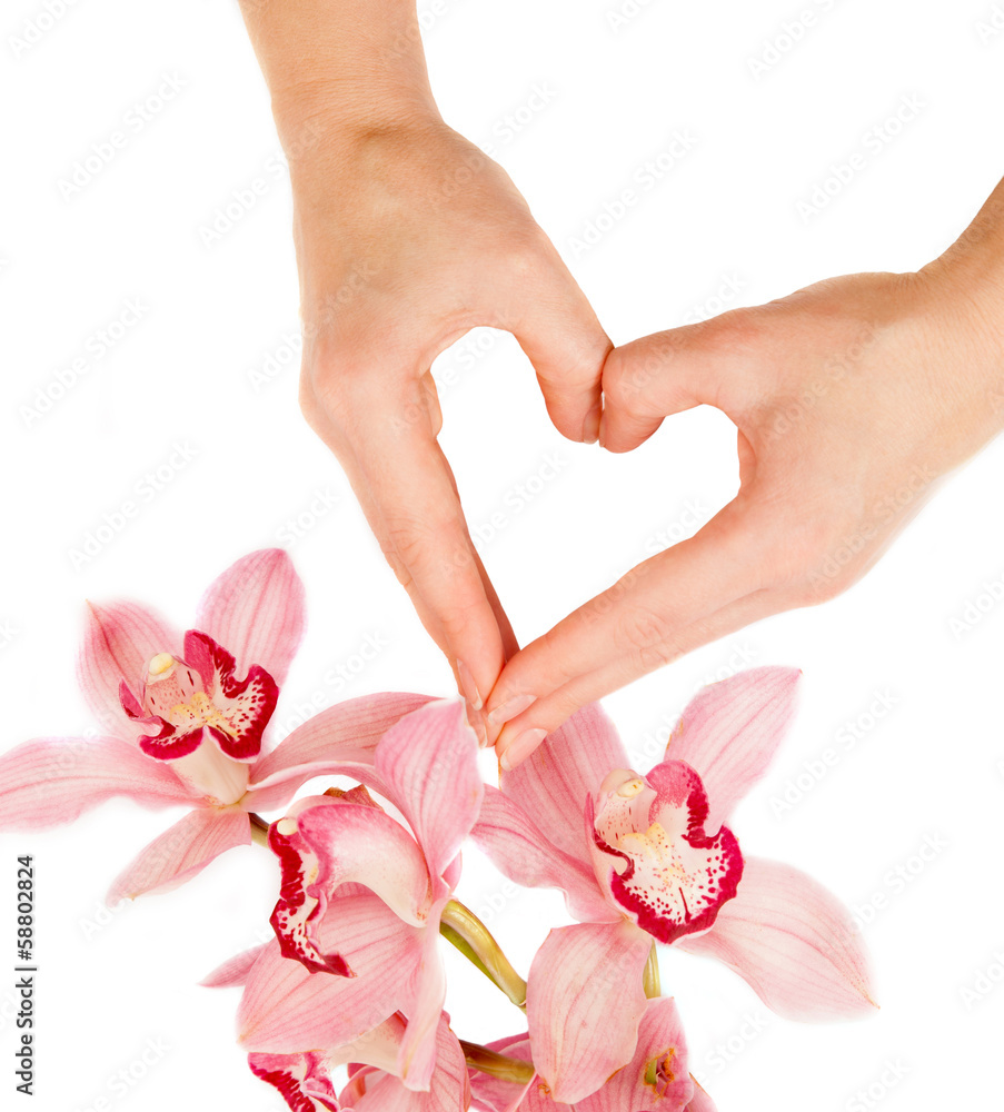 Femail fingers in shape of heart Femail fingers in shape of heart