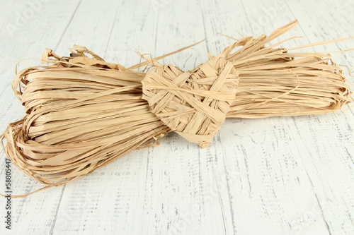 Decorative straw for hand made and heart of straw,