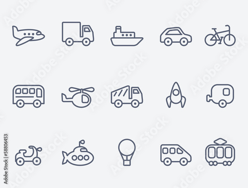 Transport icons