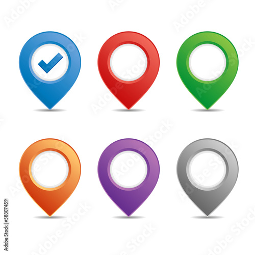 Free Download Color pin set - GFXLoad
