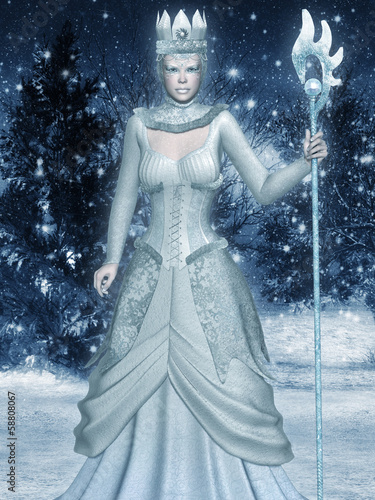 Snow Queen 3d computer graphics