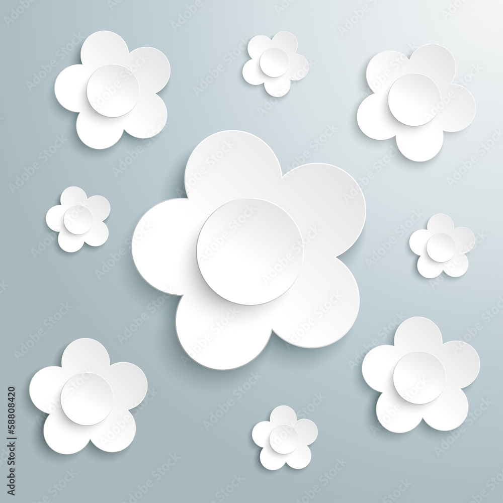 White Flowers Easter Card White Flowers Easter Card