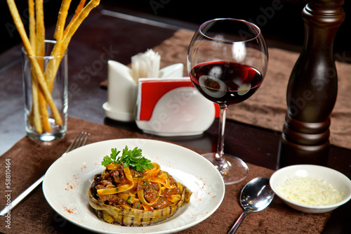 The food in the restaurant