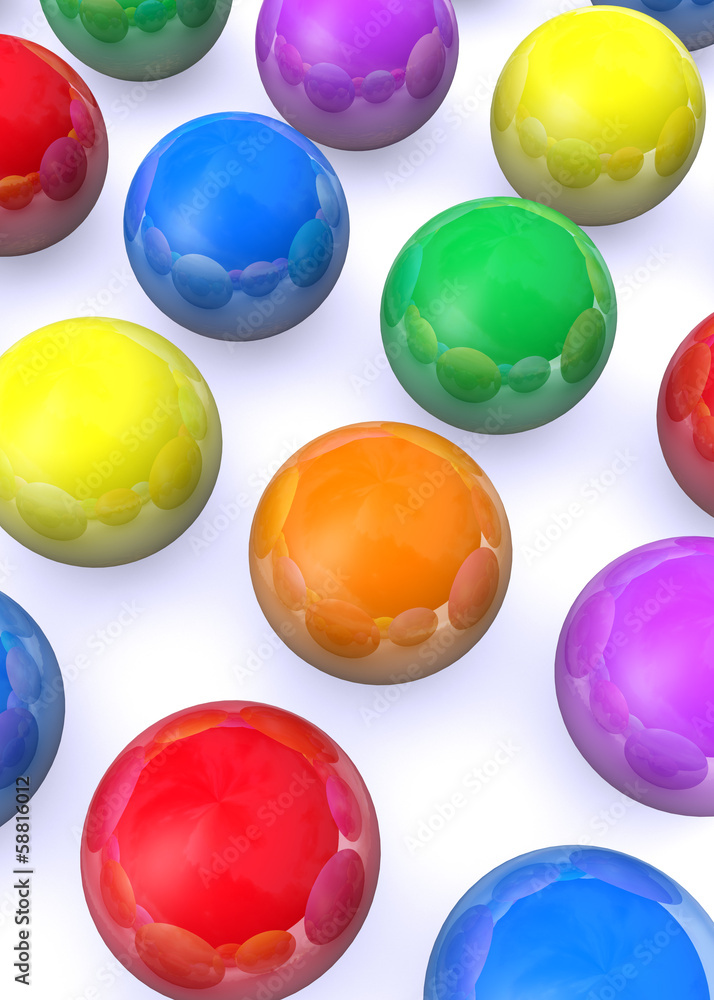 Fototapeta premium カラフル球体