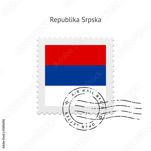 Republika Srpska Flag Postage Stamp.