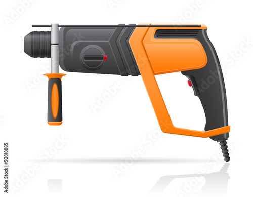 electric perforator vector illustration