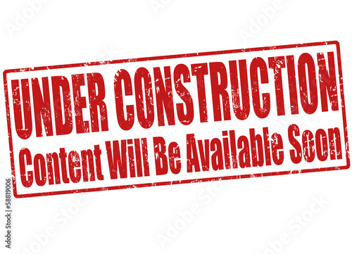 Under construction stamp