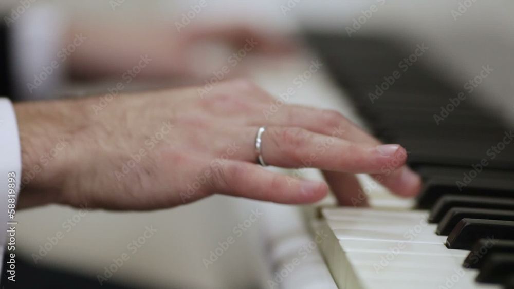 Playing the piano Playing the piano