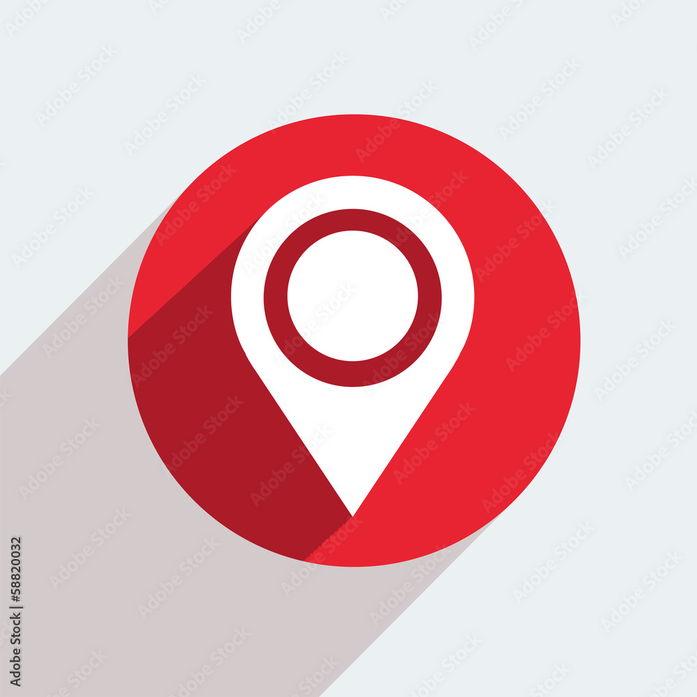Vector red circle icon on gray background. Eps10 Vector red circle icon on gray background. Eps10
