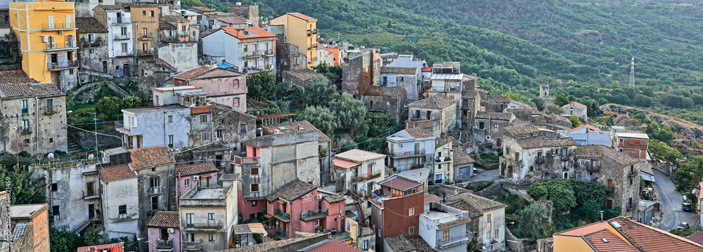 Aerial View On Town In Sicily